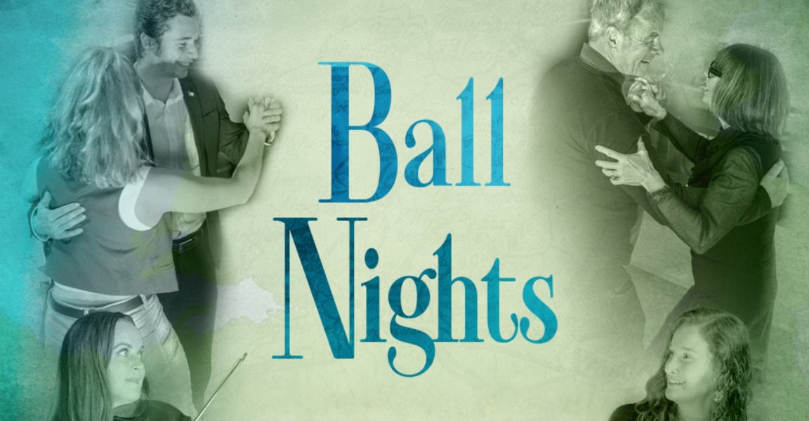 Ball Nights Poster Social Simple Banner