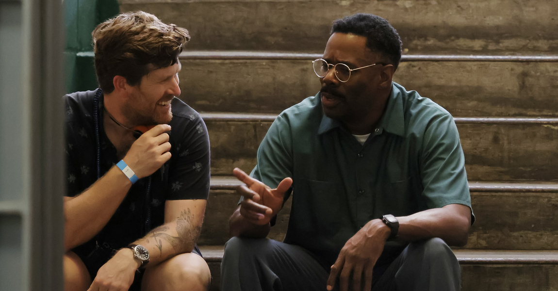 Greg Kwedar (Director) and Colman Domingo (Actor) by Phyllis Kwedar.