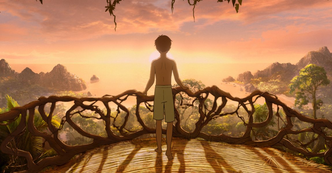 Treehouse Balcony c Kensuke s Kingdom Limited Melusine Productions SA Le Pacte The British Film Institute and Ffilm Cymru Wales CBC 2023