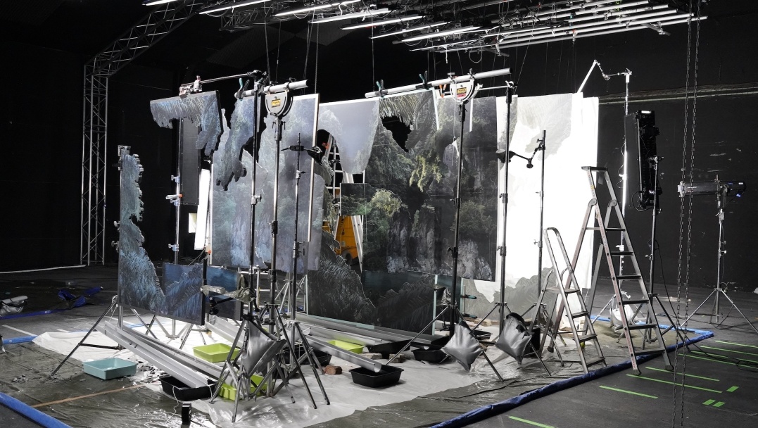 Noémie Goudal, behind the scenes of <em>Supra Strata, </em>2024, courtesy of the artist and Edel Assanti, London.