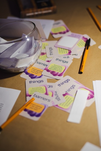 Ciara Barker, <em>Libraries of Rest </em>at transmediale studio in Berlin. Photo by Katie O'Neill.