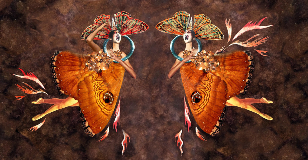 Deborah Kelly, <em>For Creation</em>, untitled still from collage animation, 2021.