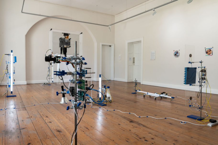 Installion photo, Can_you_breathe_for_me? Adam Gibney, The Dock