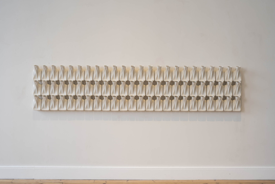 Pigeons, Corban Walker 2023 Cast Porcelain, 72 elements at The Dock