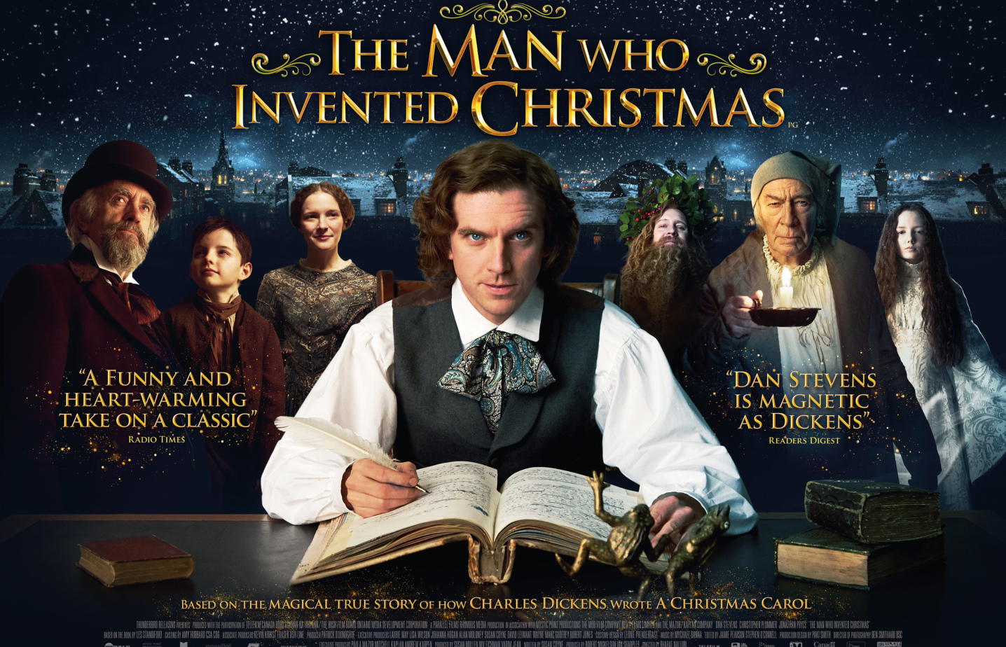 Man Who Invented Christmas The Quad Poster