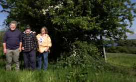 The McGurn family at their farm in County Fermanagh. Photo by Brian Farrell.