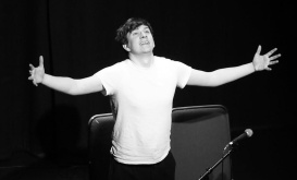 James Doherty O'Brien rehearsing at The Dock. Photo by Krzysztof Kuczerawy.