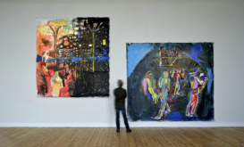 Installation view of <em>The Dancers</em> (2023) by Andy Parsons. Photo by Ros Kavanagh.