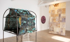<p>Christine Mackey, installation view of <i>Seeking to walk beautifully on the earth </i>at The Model, courtesy of the artist.</p>