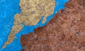 Estuary (detail) by Tracy Fry, winner of The Leitrim Design House National Award 2023.