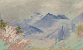 Laura McMorrow, detail of <em>Lake Louise</em> (2023). Photo by Ros Kavanagh.
