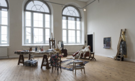 "Na Cailleacha with reference to Paula Rego" at The Dock, photo by Paul McCarthy