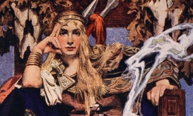 <p><i>Queen Maev</i>, J. C. Leyendecker, 1911 (Public domain)</p>