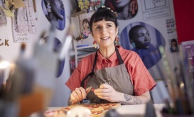 <p>Sarah Carroll Kelly, founder of Shock of Grey. Photo by Fergal Phillips.</p>