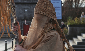 <p>Ritual procession led by ^ at The Dock. Photo by Anna Leask.</p>