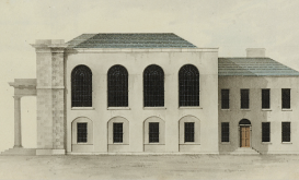 William Farrell, County Leitrim Courthouse (east side elevation) c. 1820. Image courtesy of the Haughton Library, Harvard University.