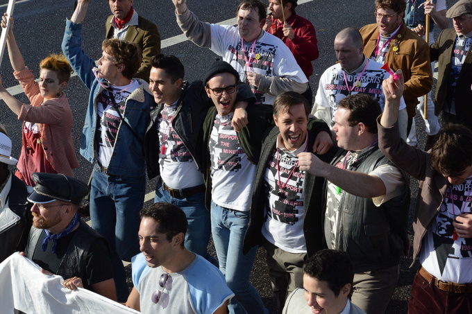 <p>Stills from <i>Pride, </i>2014.</p>