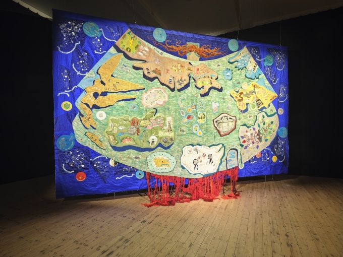 Alice Maher and Rachel Fallon, installation view of <em>The</em><em>Map</em> at The Dock, courtesy of the artists. Photo by Ros Kavanagh.