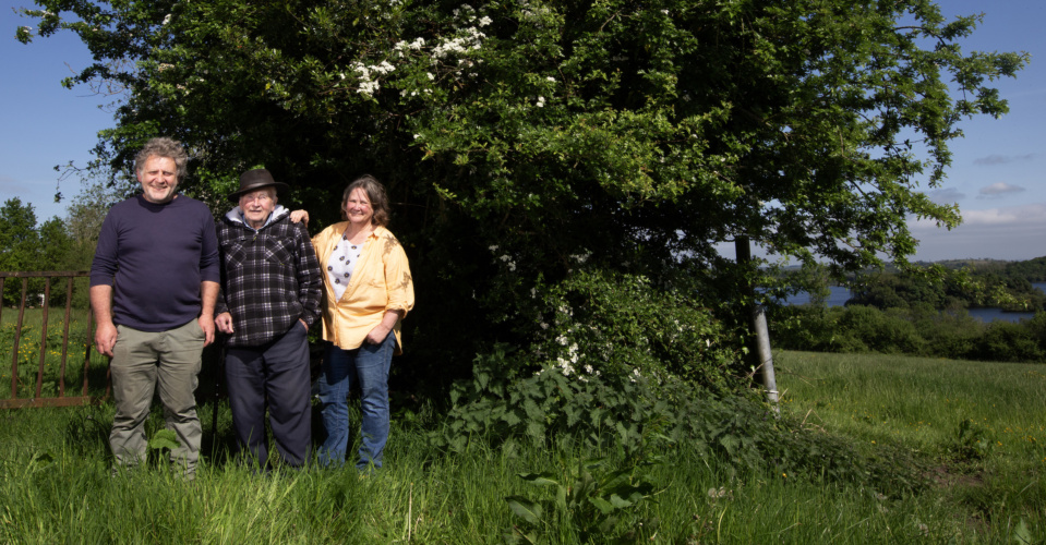 The McGurn family at their farm in County Fermanagh. Photo by Brian Farrell.