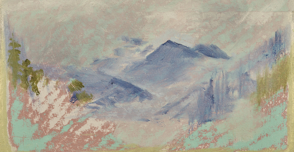 Laura McMorrow, detail of <em>Lake Louise</em> (2023). Photo by Ros Kavanagh.